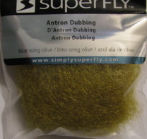 antron sparkle dubbing  Super Fly blue wing olive